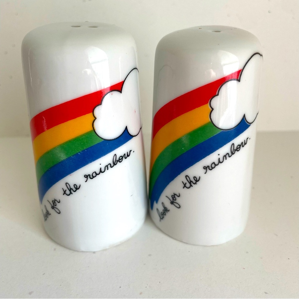 “Look For the Rainbow” Salt & Pepper Shakers